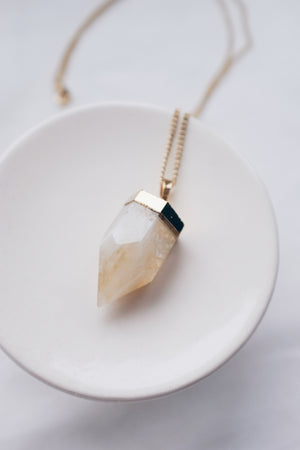 Citrine Point Necklace