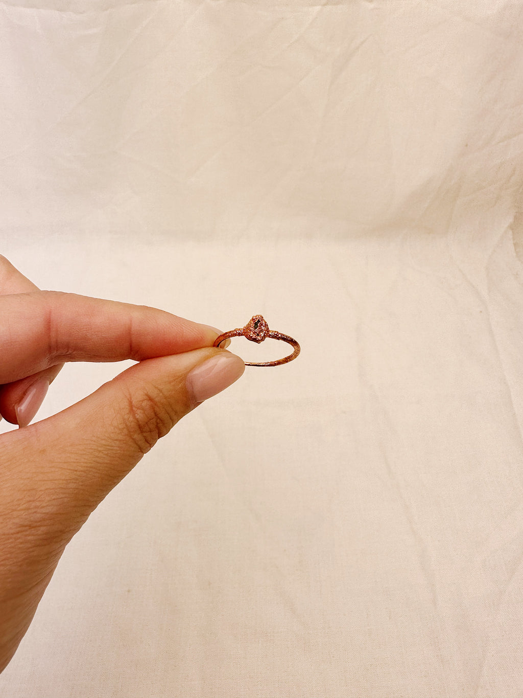 Copper ring - size Q 1/2