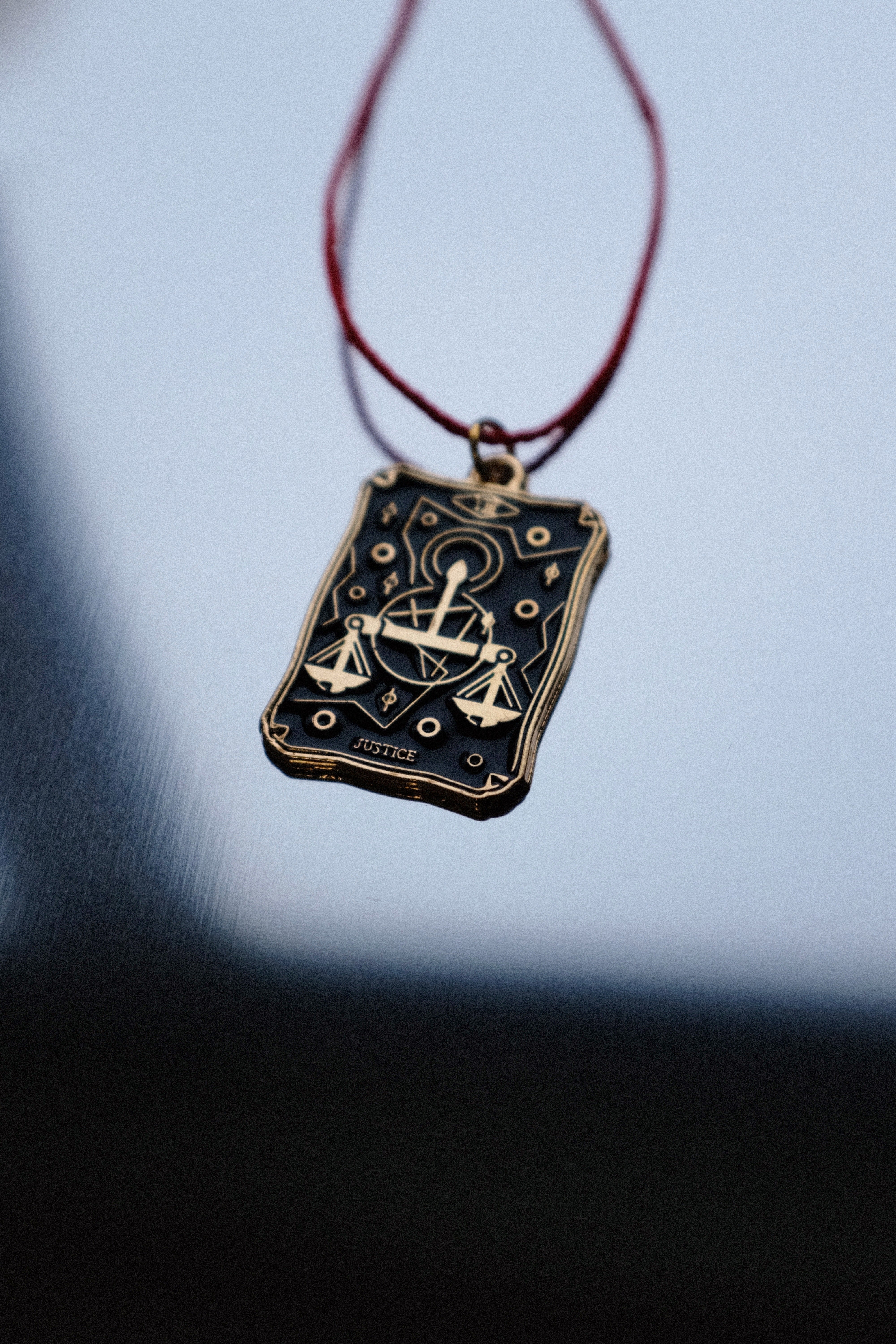 Tarot Card Necklace • Choose Your Intention • Symbolic Crystal Jewellery