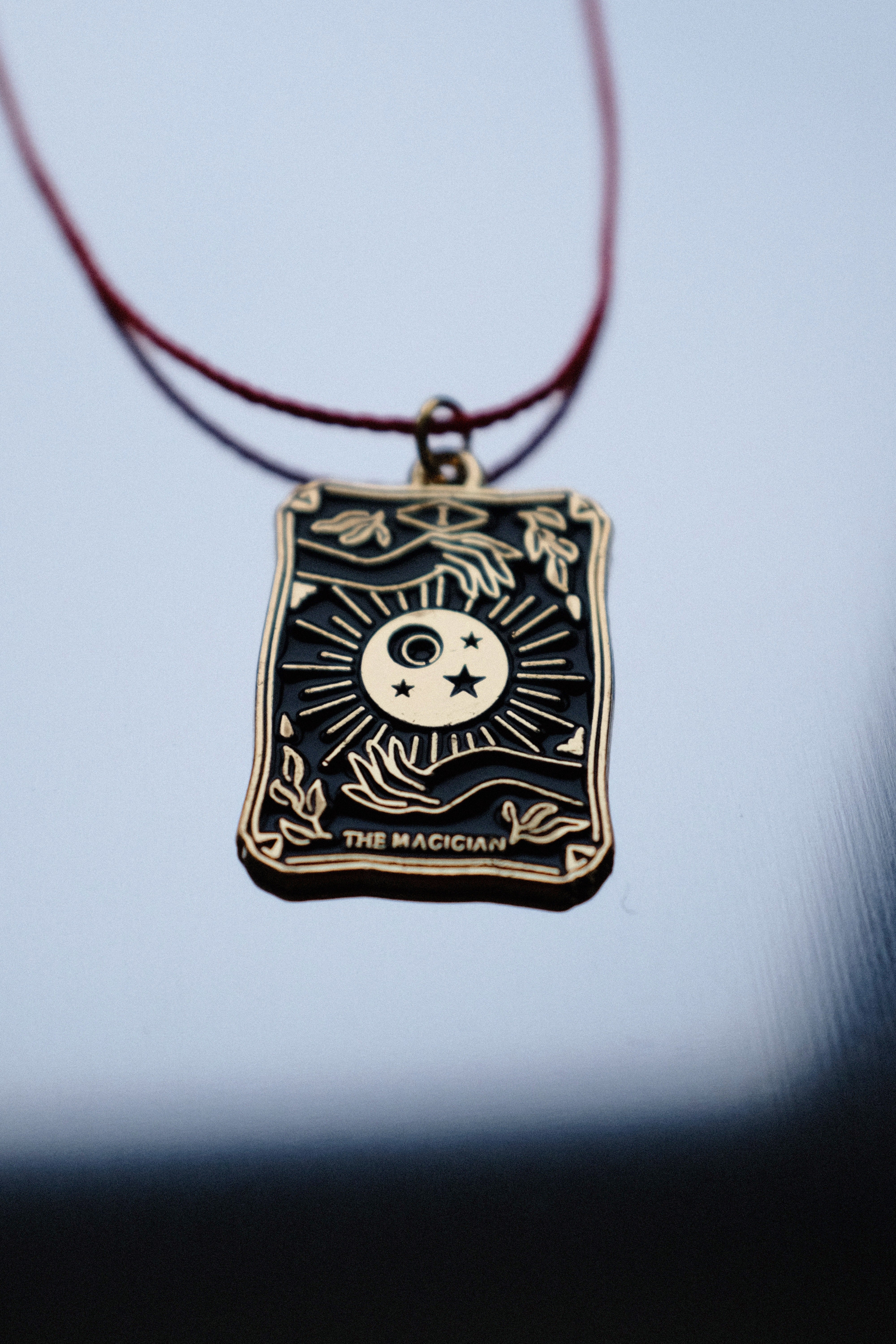 Tarot Card Necklace • Choose Your Intention • Symbolic Crystal Jewellery