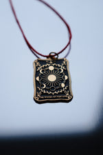 Tarot Card Necklace • Choose Your Intention • Symbolic Crystal Jewellery