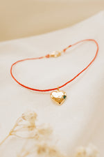 Gold Heart with Peridot Bracelet