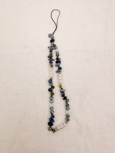Lapis Lazuli and Labradorite mobile phone strap