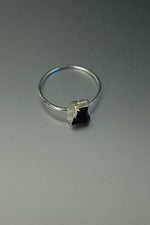 Garnet Silver Ring • Strength & Passion Crystal – Size N½