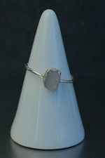 Rose Quartz Silver Ring • Love & Self-Worth Crystal – Size O½