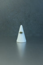 Green Tourmaline Silver Ring • Balance & Growth Crystal – Size K