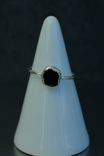 Smokey Quartz Silver Ring • Grounding Protection Crystal – Size L