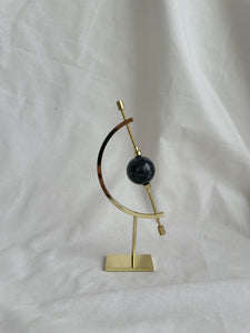 Crystal Eclipse Stand with Grey Cat's Eye Crystal