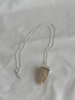 Silver Citrine Point Necklace