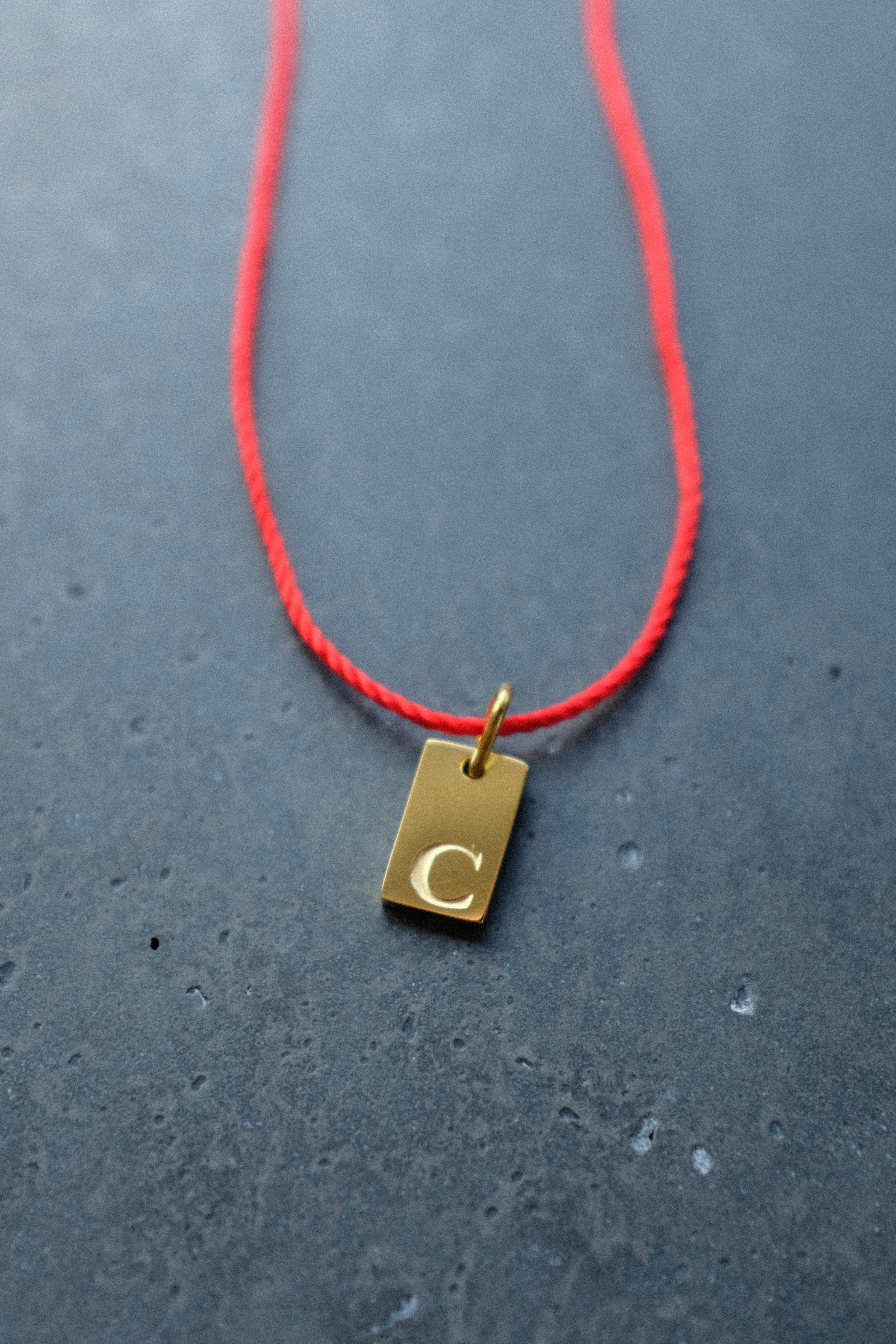 Alphabet Initial Necklace • Custom Letter Pendant on Delicate Chain