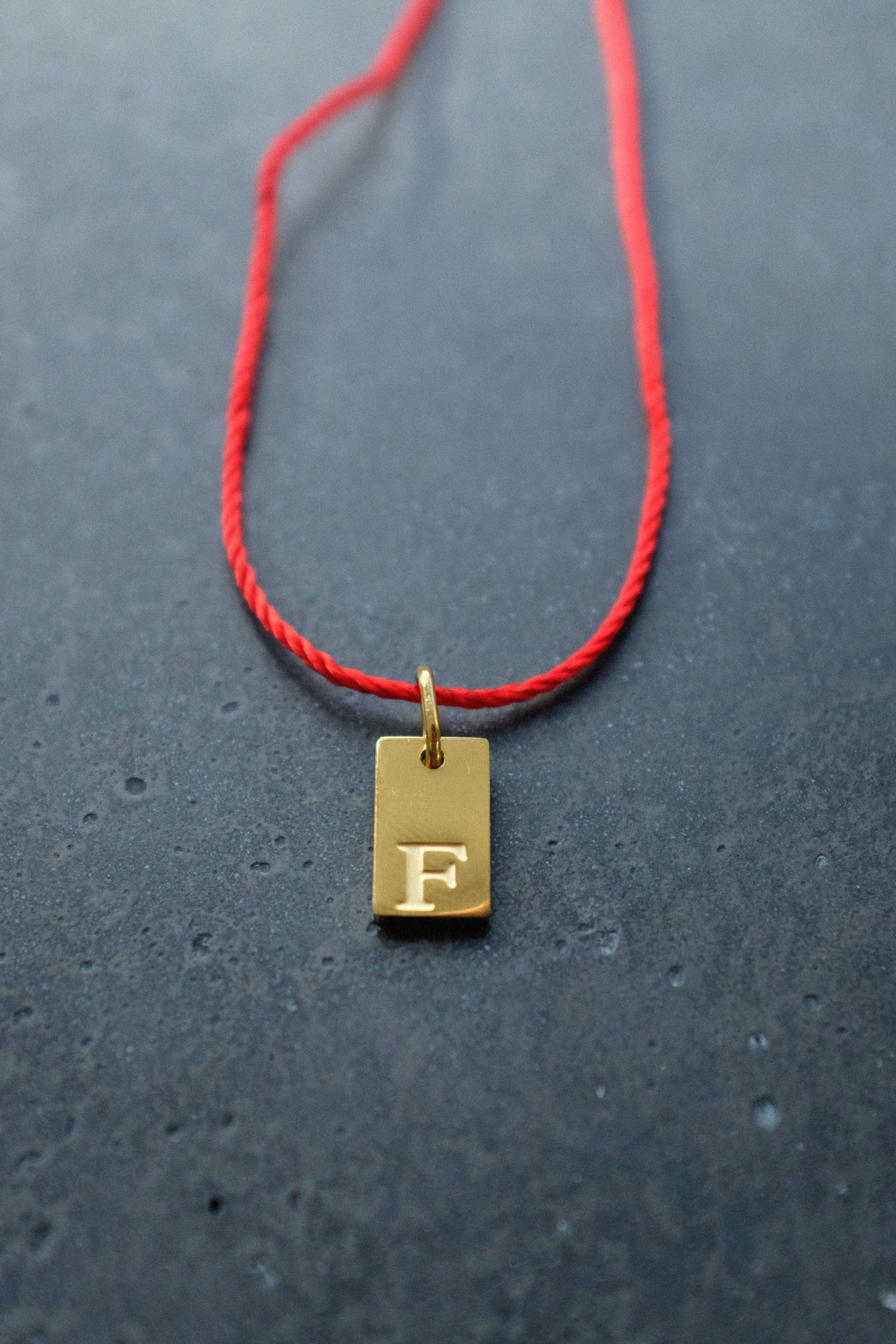 Alphabet Initial Necklace • Custom Letter Pendant on Delicate Chain