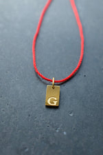 Alphabet Initial Necklace • Custom Letter Pendant on Delicate Chain