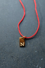 Alphabet Initial Necklace • Custom Letter Pendant on Delicate Chain