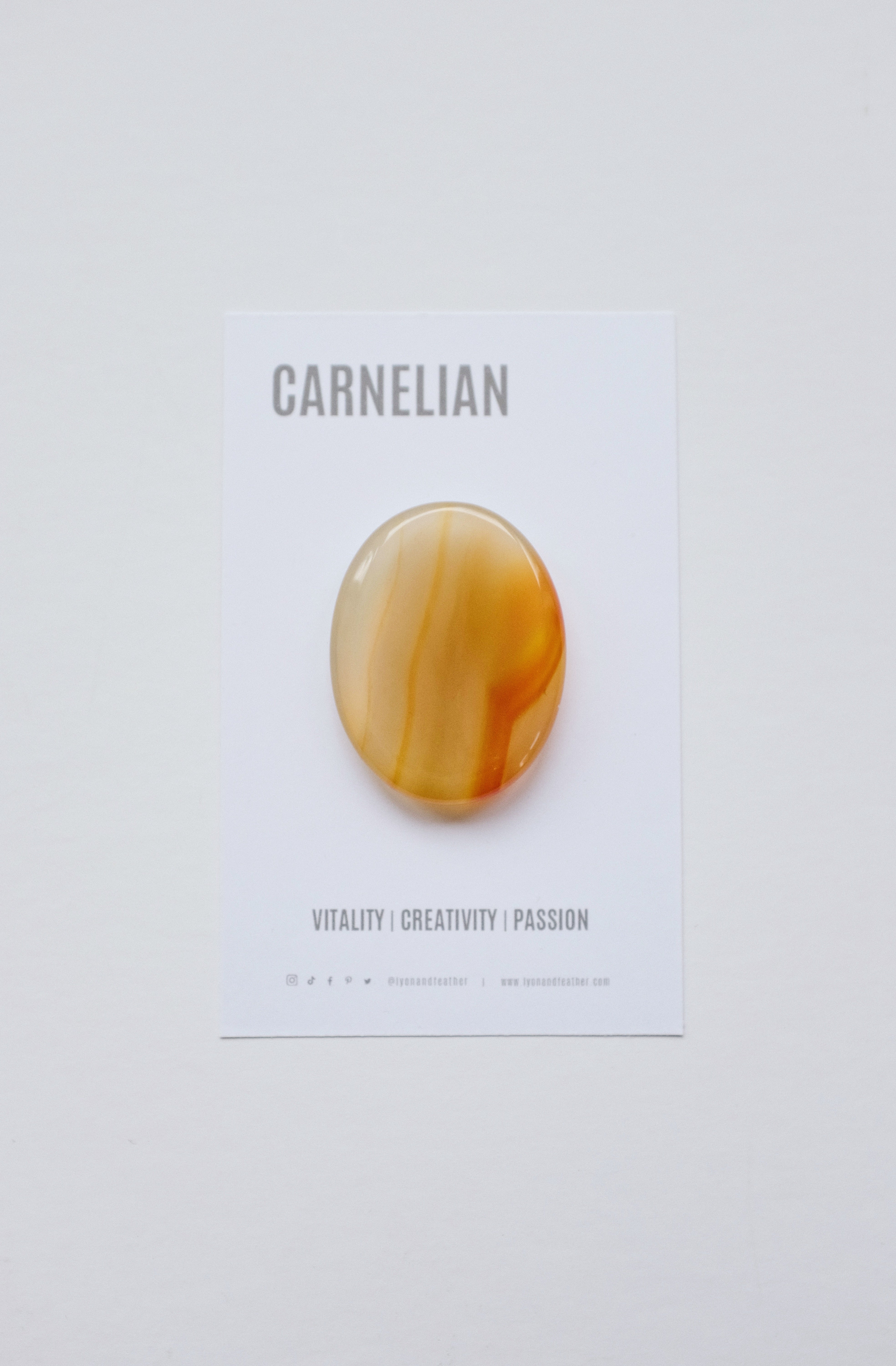 Carnelian Thumb Stone