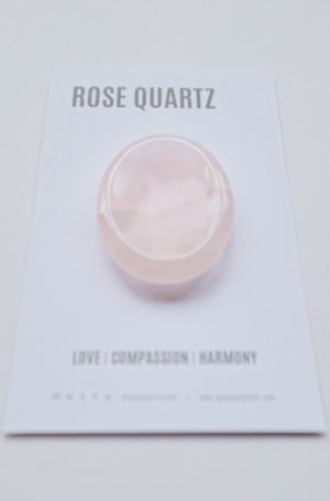 Rose Quartz Thumb Stone