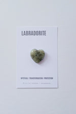 Labradorite Heart