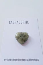 Labradorite Heart