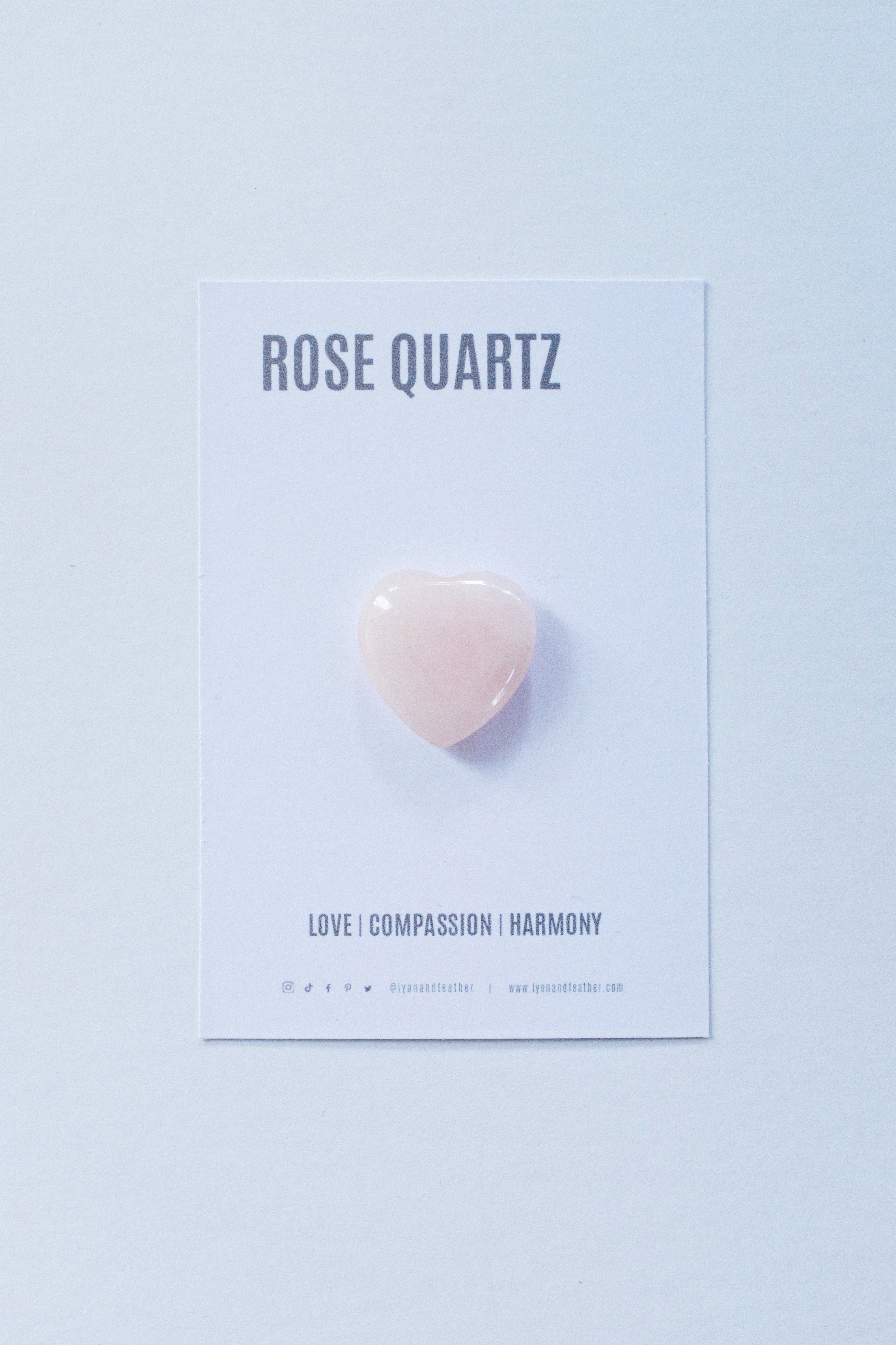 Rose Quartz Heart