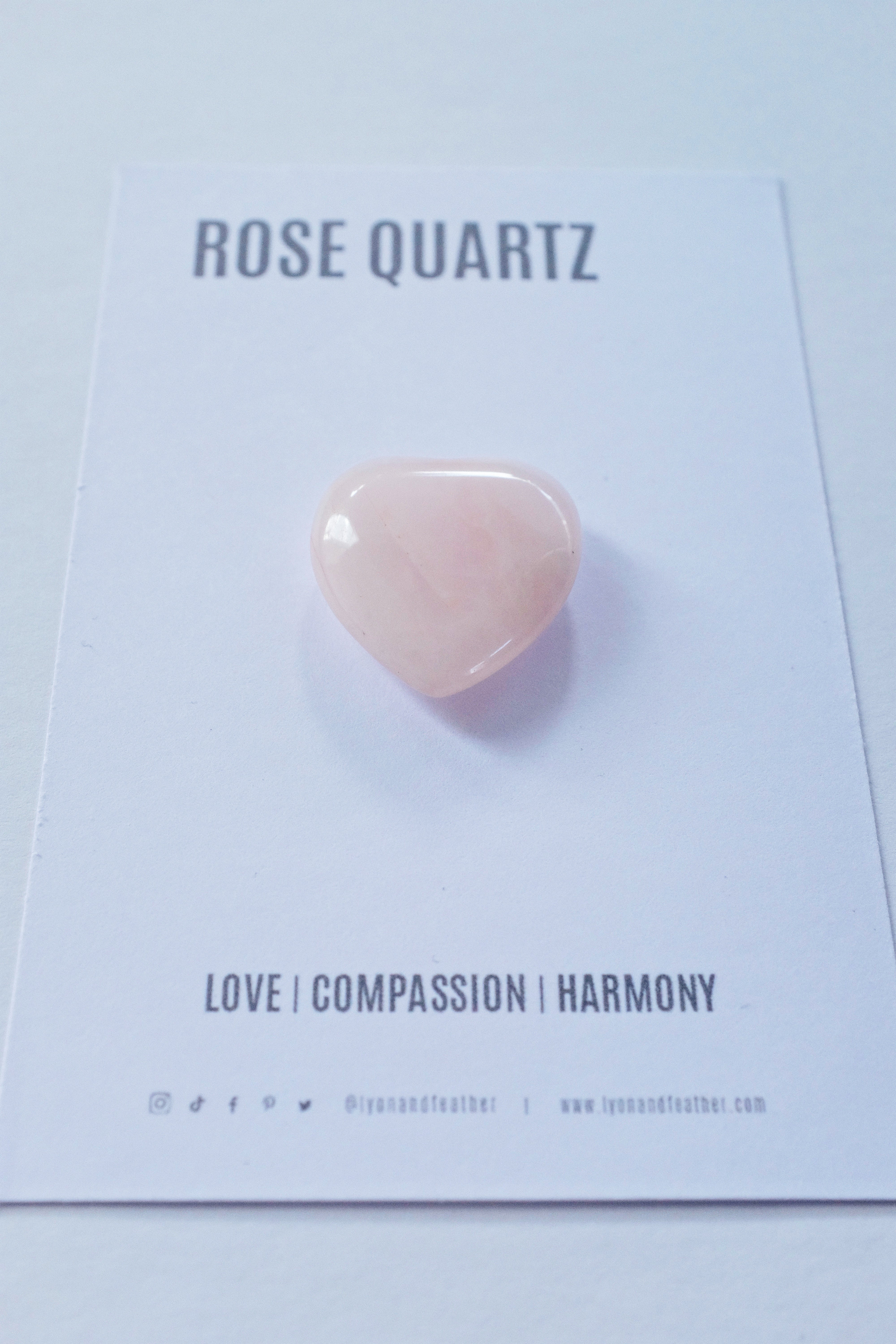 Rose Quartz Heart