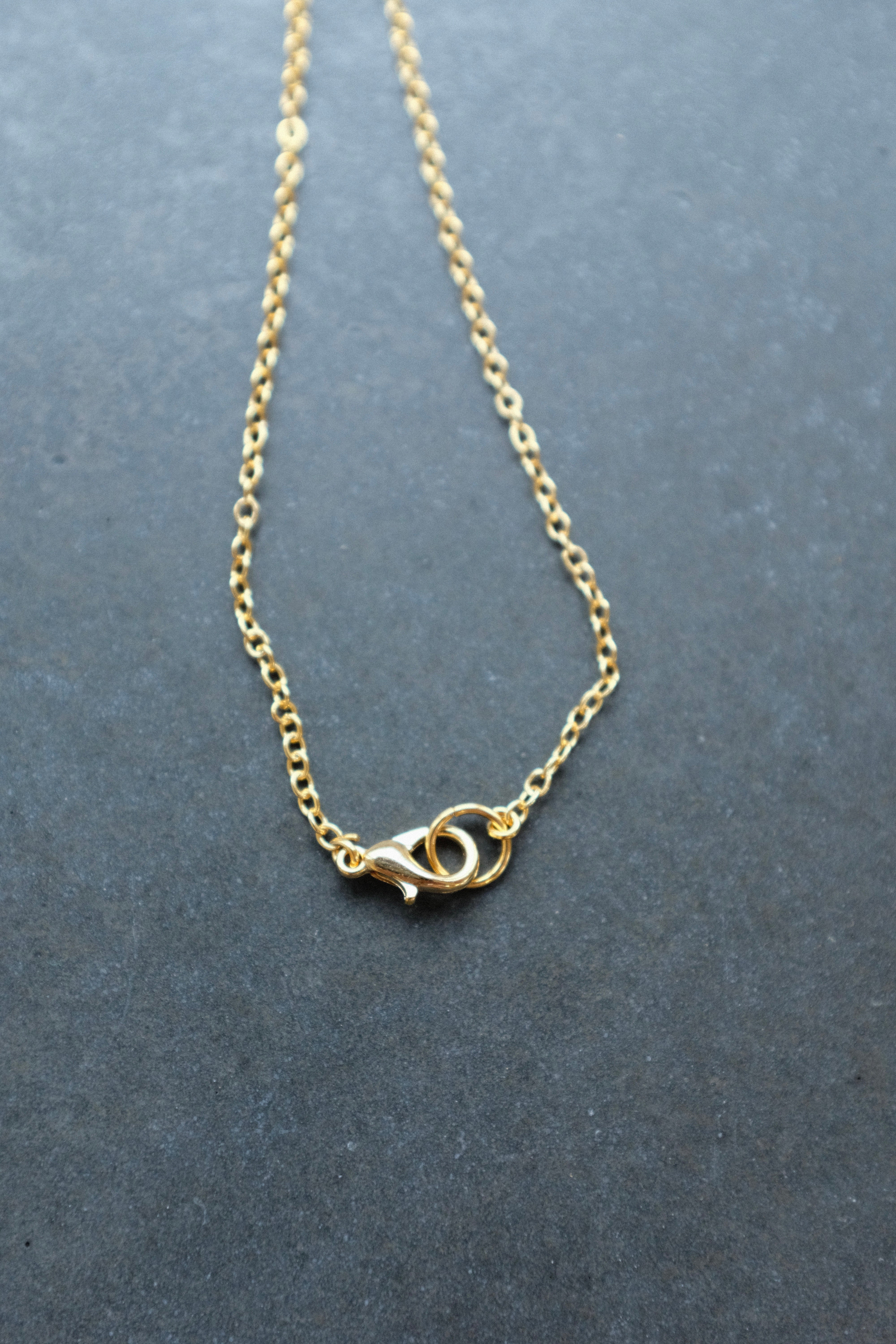 Gold Black Tourmaline Necklace