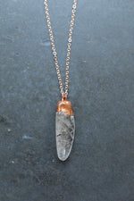 Copper Rutilated Quartz Necklace