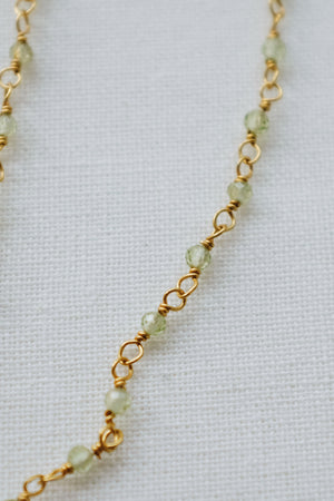 Peridot Beaded Necklace