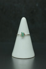 Turquoise Silver Ring - Size K 1/2