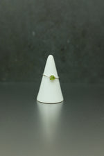 Peridot Silver Ring - Size M