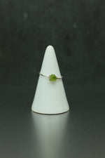 Peridot Silver Ring - Size M