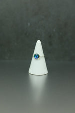 Abalone Shell Silver Ring - Size N 1/2