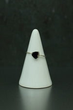 Smokey Quartz Silver Ring - Size L