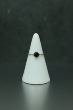 Rutilated Quartz Silver Ring - Size J 1/2