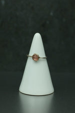 Strawberry Quartz Silver Ring - Size I 1/2