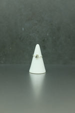 Rutilated Quartz Silver Ring - Size I 1/2