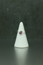 Amethyst Silver Ring - Size I