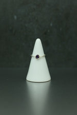 Amethyst Silver Ring - Size I 1/2