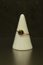 Abalone Shell Copper Ring • Iridescent Ocean Energy – Size Q½