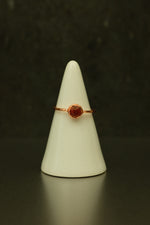 Carnelian Copper Ring • Fire & Focus Crystal – Size M