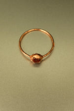 Carnelian Copper Ring • Fire & Focus Crystal – Size M