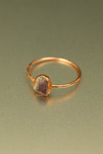 Amethyst Copper Ring • Clarity & Calm – Size N½