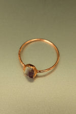 Amethyst Copper Ring • Clarity & Calm – Size N½