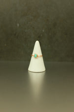 Turquoise Copper Ring • Protection & Voice – Size P