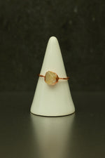 Flower Agate Copper Ring • Soft Growth & New Beginnings – Size S
