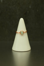 Lace Agate Copper Ring • Calm Clarity & Soft Structure – Size K