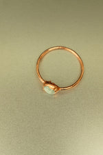 Lace Agate Copper Ring • Calm Clarity & Soft Structure – Size K