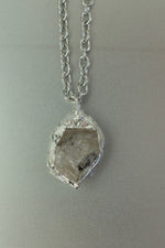 Herkimer Diamond Crystal Necklace • Clarity & Energy