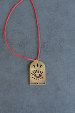 Evil Eye Red String Necklace • Protective Good Luck Amulet