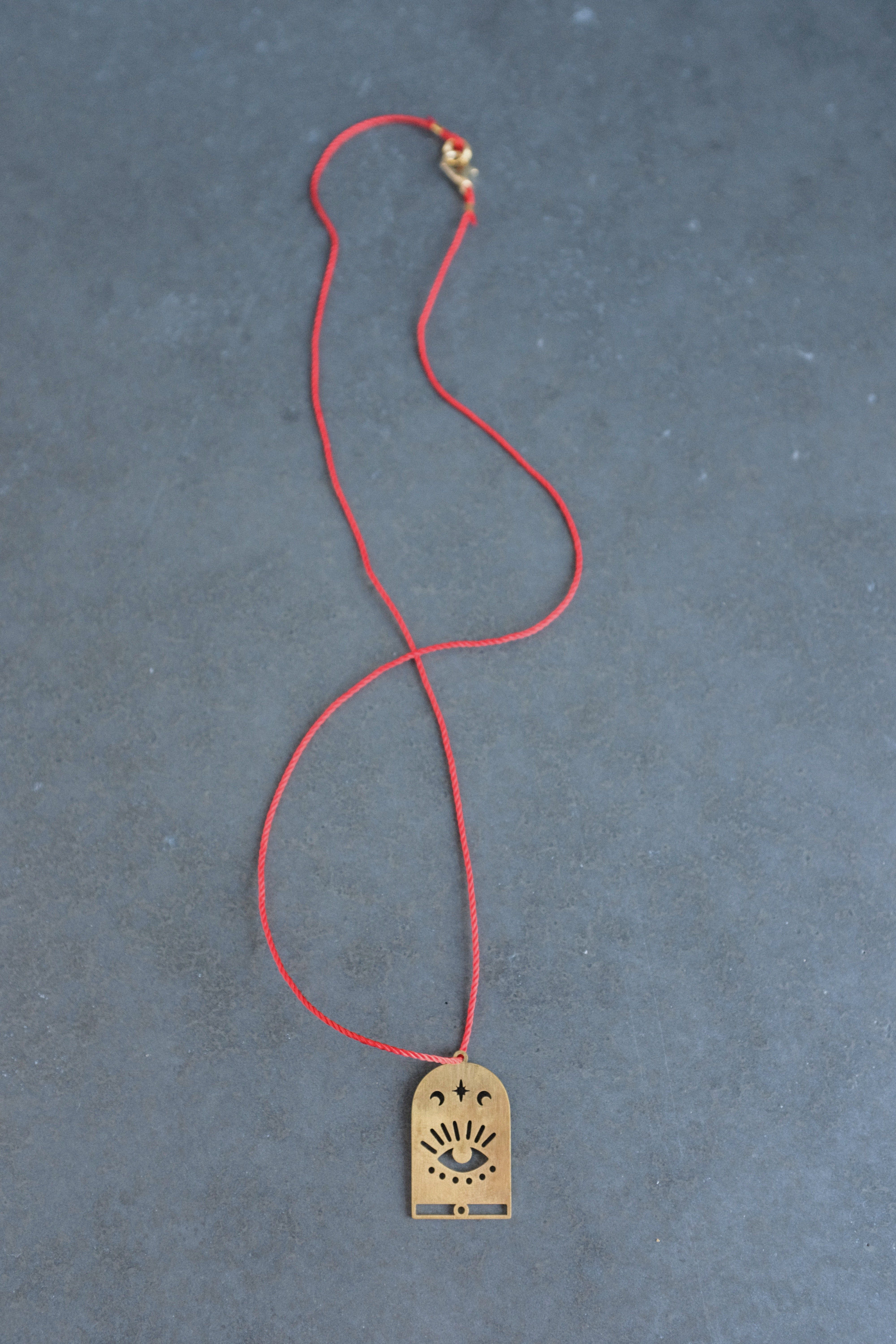 Evil Eye Red String Necklace • Protective Good Luck Amulet