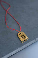 Evil Eye Red String Necklace • Protective Good Luck Amulet