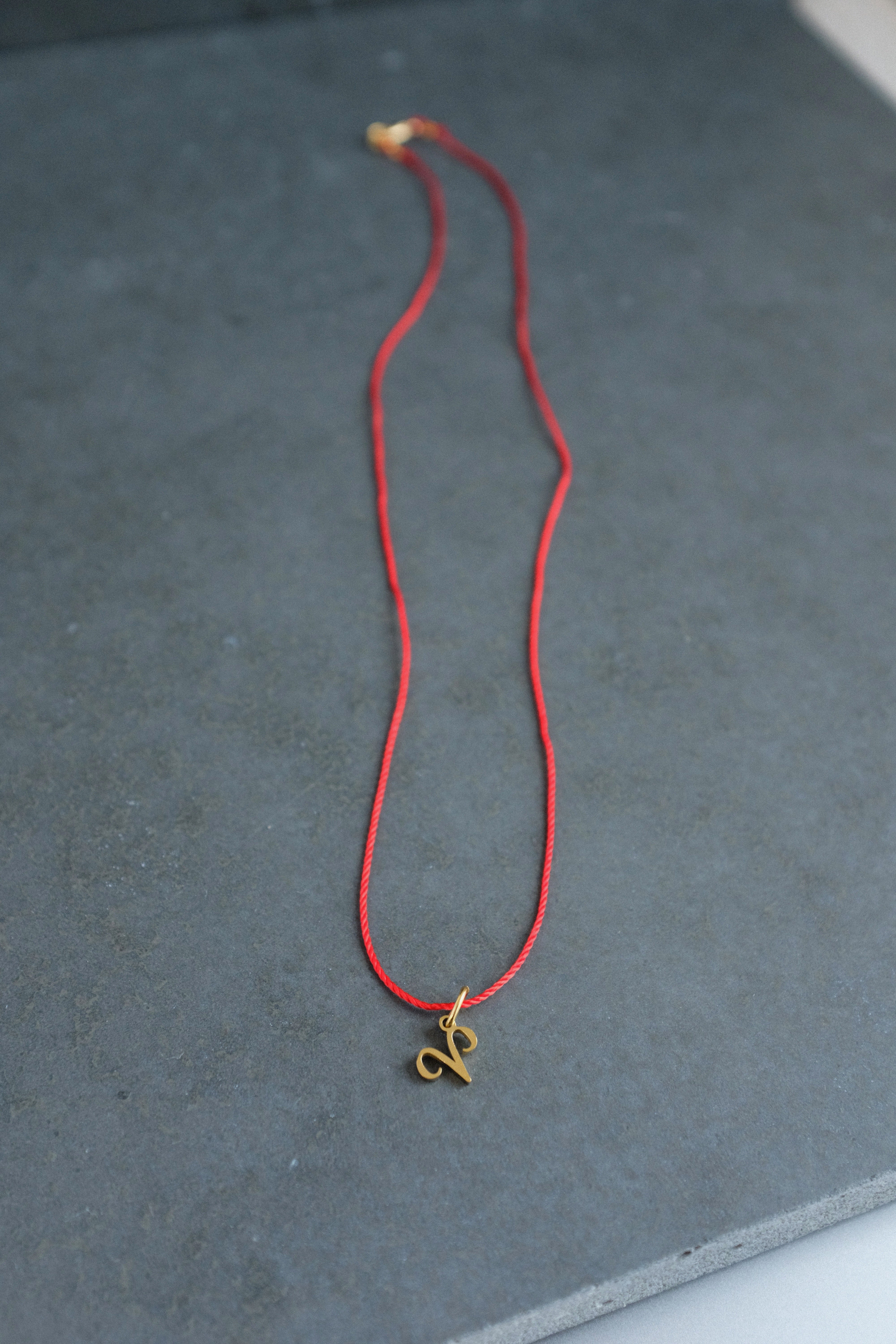 Horoscope Red String Necklace • Zodiac Sign Protection & Good Luck Amulet